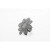 925 Sterling Silver Flower Ring, black rhodium-Plated, 35mm, Adjustable, Nickel-Free, Anti-Tarnish, Made in Italy, SIWF signature flower-fist design