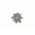 925 Sterling Silver Flower Earrings Pair, black rhodium plated, 23mm, Nickel-Free, Passivation-Treated, Made in Italy, SIWF signature flower-fist design