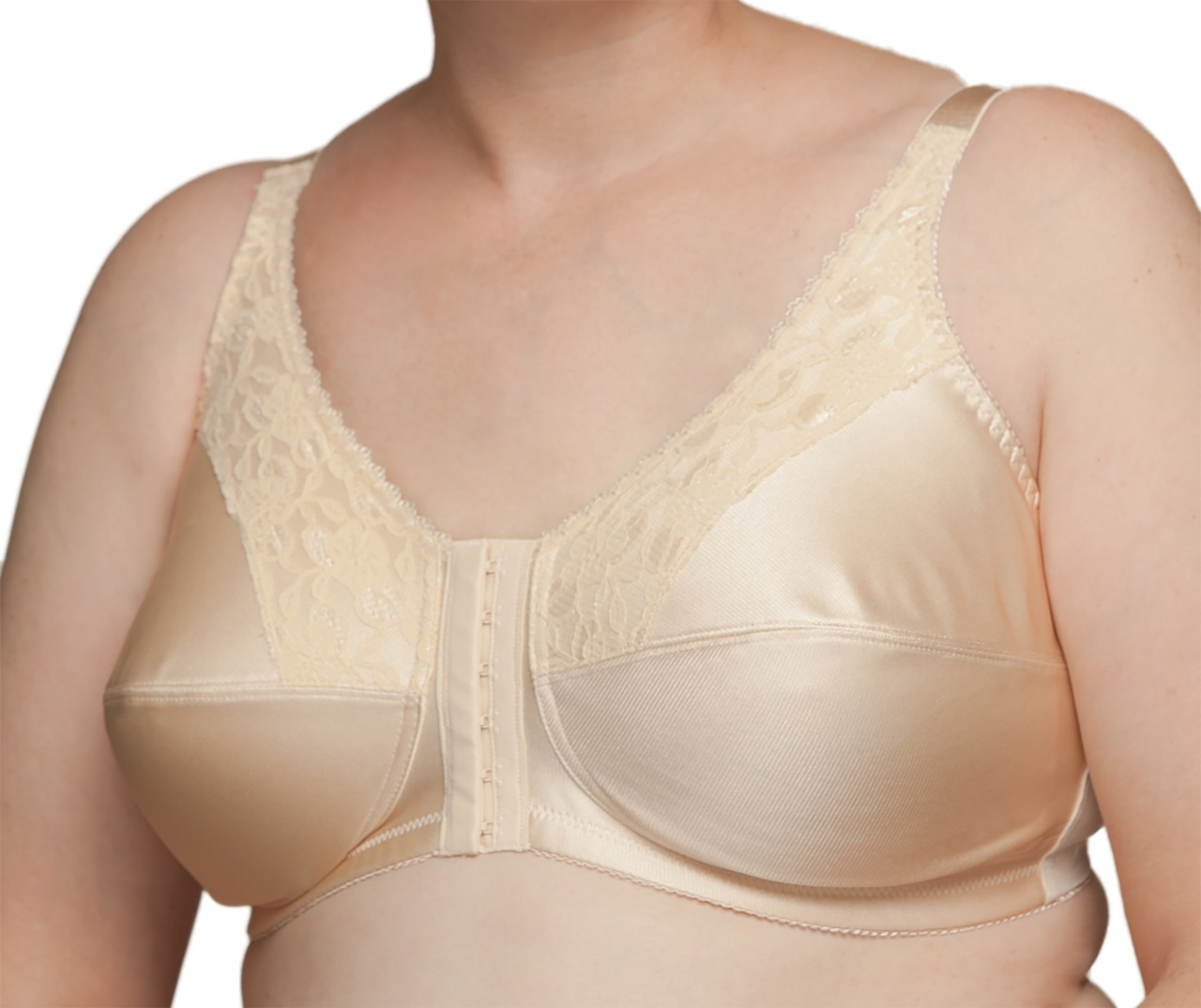 Sheer Comfort Back Hook Mastectomy Bra