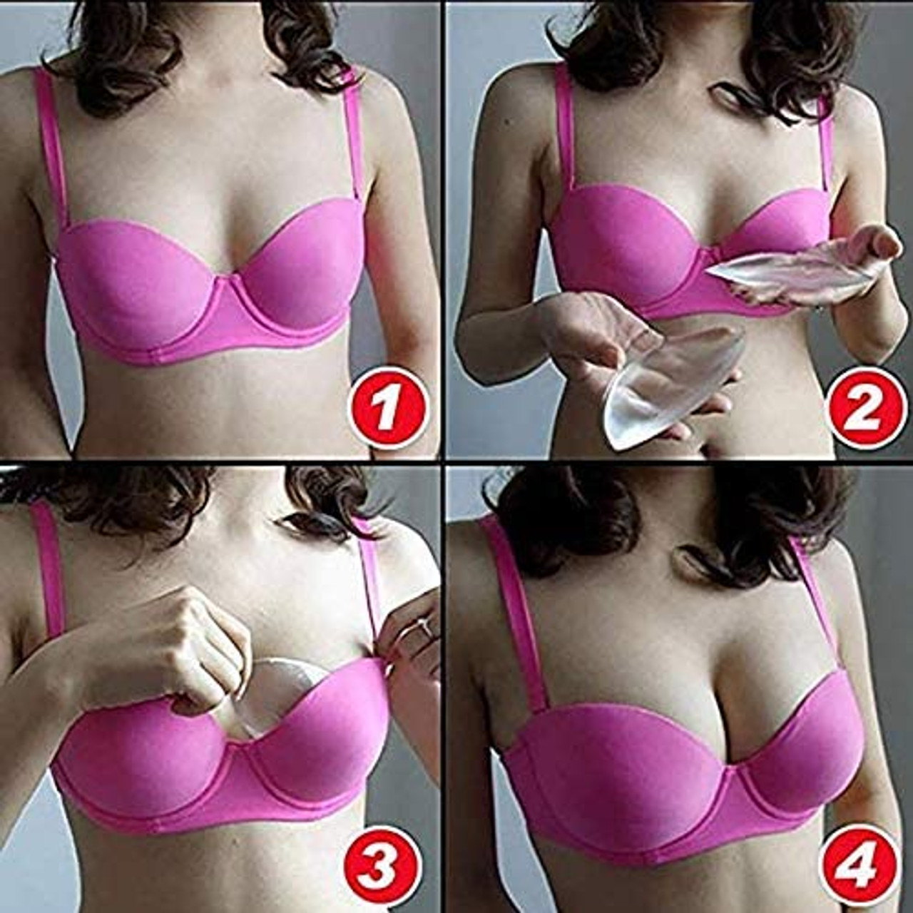 Pushups Silicone Pads Breast Enhancer Bust Line Increases Your Cleavage 