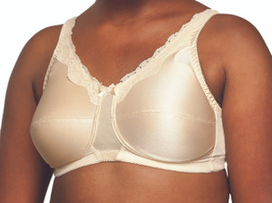 Nearly Me – Lace Accent Soft Cup Mastectomy Lumpectomy Pocket Bra for Silicone Breast Form Prosthesis Insert #680-beige Nearly Me – Lace Accent Soft Cup Mastectomy Lumpectomy Pocket Bra for Silicone Breast Form Prosthesis Insert #680-beige