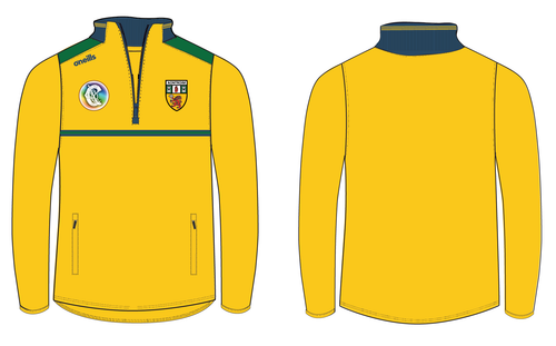 Antrim Camogie Nepal Brushed Half Zip Top Amber (Kids)