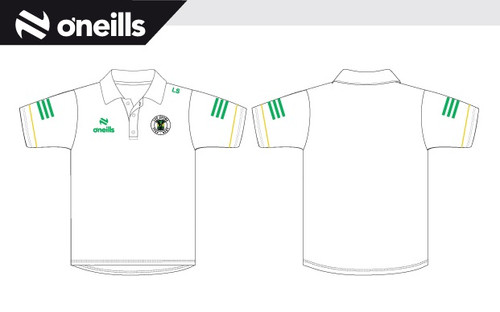 Glenullin White 100 Year Anniversary Polo Shirt (Adults)