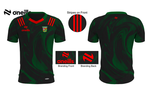 Slaughtmanus GAC Team Short Sleeve Training Top Black 2025 (Adults)