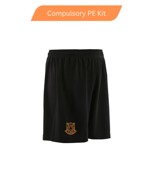 St. Peters School Gloucester Aztec Soccer Shorts Black (Adults)