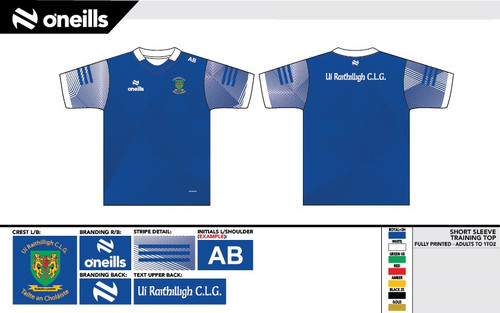 Collegeland ORahillys GAC Team Short Sleeve Training Top 2025 (Kids)