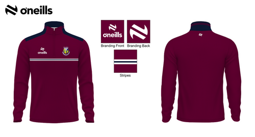 St. Marys Banagher Naples Brushed Half Zip Top (Kids)