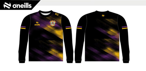Derrygonnelly Harps GAC Black/Purple/Amber Force Warm Up Top (Kids)