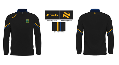 St. Brigids GAC Marco Brushed Half Zip Top Black (Kids)