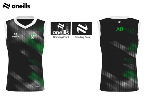Roslea GAC Team Vest Top Black (Kids)