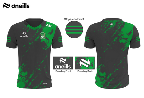 Roslea GAC Team Short Sleeve Training Top Dark Grey (Kids)