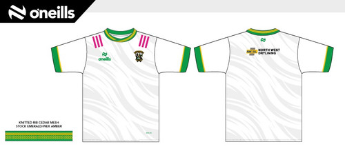 Foreglen GAC Team Short Sleeve Training Top White/Pink (Kids)