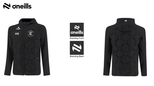 St. Brendas Camogie Black Vortex Lightweight Padded Jacket (Kids)