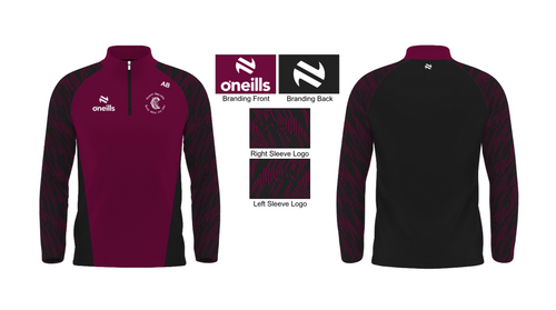 St. Brendas Camogie Maroon Ezra Squad Half Zip Top (Adults)