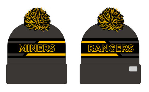 Leigh Miners Rangers Team Knitted Bobble Hat (Adults)