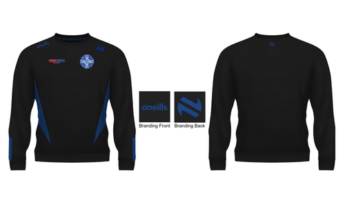Clan na Gael CLG Lurgan Jenson Crew Neck Fleece Sweatshirt Black (Adults)