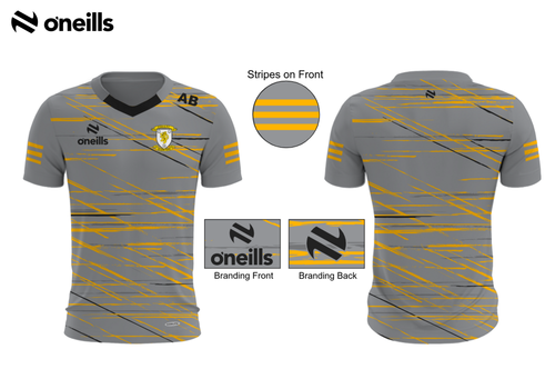 Coa O'Dwyers Training Top Grey/Black/Amber (Adults)