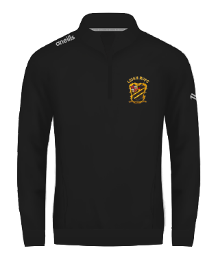 Leigh RUFC Evolve Half Zip Fleece Top Black (Adults)