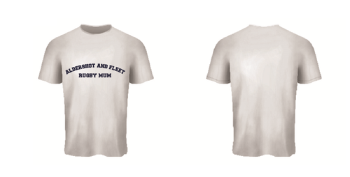 Aldershot And Fleet RUFC Basic Cotton T-Shirt White - Mum (Adults)