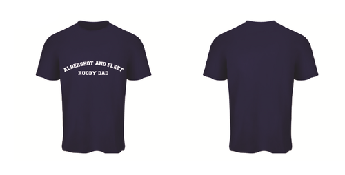 Aldershot And Fleet RUFC Basic Cotton T-Shirt Marine - Dad (Adults)