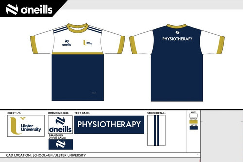 Ulster University Societies Team Short Sleeve Training Top Home (Adults)