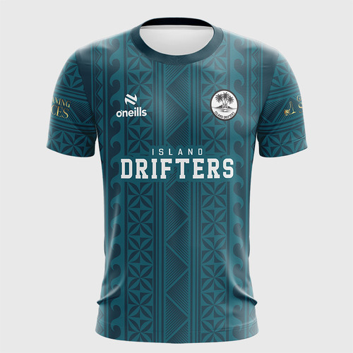 Island Drifters RFC Rugby Jersey Teale Training Shirt Style 1 (Kids)