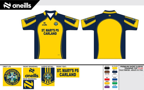 St. Marys PS Lisbuoy Team Short Sleeve Training Top (Adults)