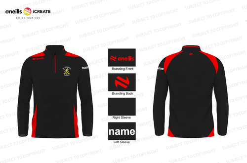 St. Josephs Camogie Easton Brushed Half Zip Top (Kids)