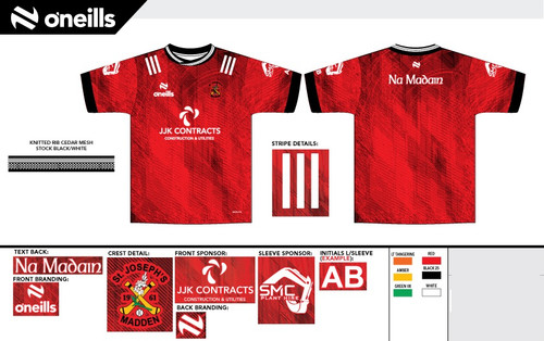 St. Josephs Camogie Team Short Sleeve Training Top Red (Kids)