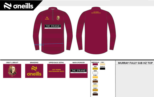 Whitehaven RUFC Murray Printed Half Zip (Adults)