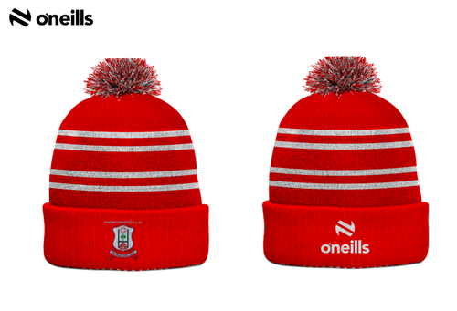 Drumsurn St. Matthews Bluestack Knitted Bobble Hat - Red (Adults)