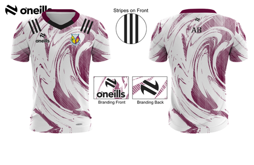 St. Marys Banagher Team Short Sleeve White Training Top (Kids)