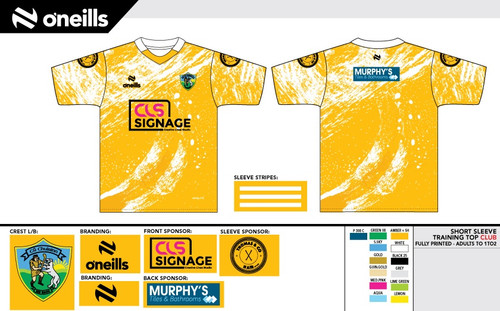 Cuchulainns HC Team Short Sleeve Training Top (Kids)