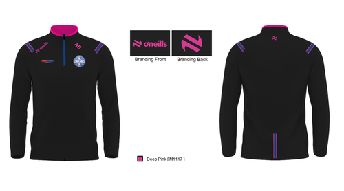 Clan Na Gael Brixton Brushed Half Zip Top Pink (Kids)