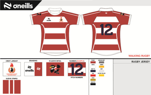 Crowborough RFC Team Rugby Jersey (Adults)