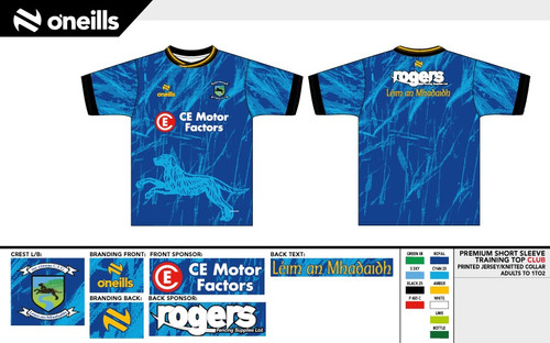 Limavady Wolfhounds Team Short Sleeve Training Top (Kids)