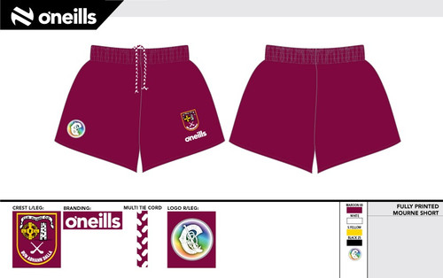 Ruairi Og Mourne Printed Shorts Camogie (Adults)