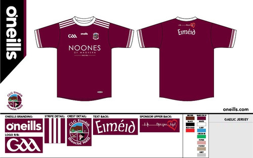 Slaughtneil Football Jersey Maroon (Kids)