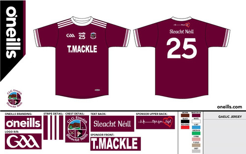 Slaughtneil Hurling Jersey Maroon (Kids)