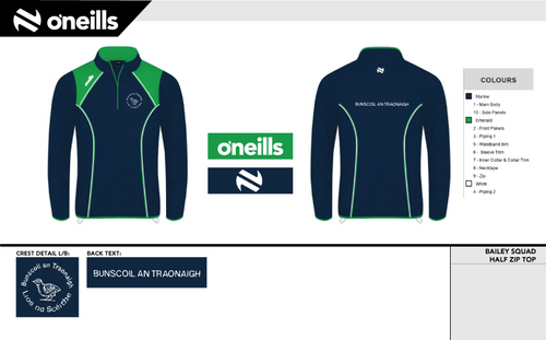 Bunscoil an Traonaigh Bailey Half Zip Top (Kids)