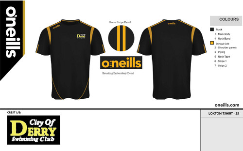 City of Derry Swimming Club Loxton T-Shirt (Kids)