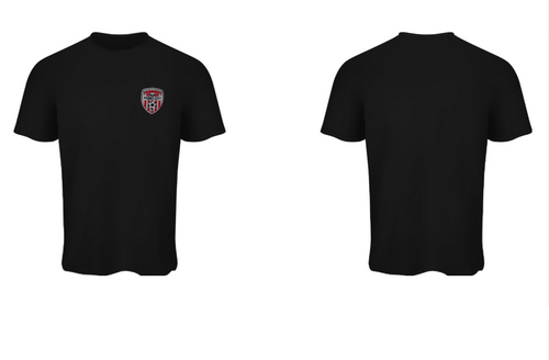 Derry City Ladies Plain Black T-Shirt (Kids)