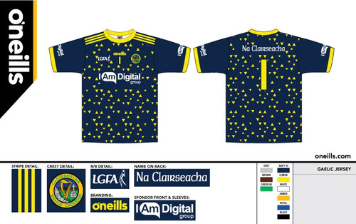 Ballyholland Harps Team Short Sleeve Training Top Marine LGFA (Kids)