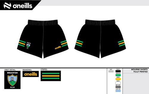 Bright GAC Mourne Printed Shorts  (Kids)