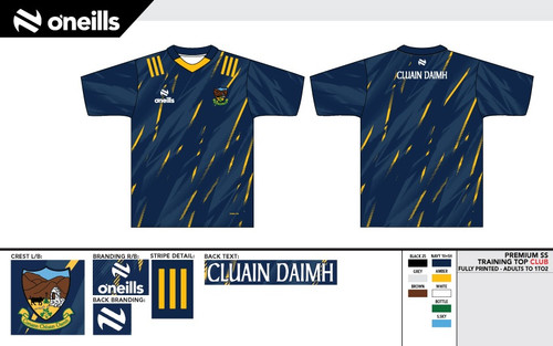Clonduff Team Training Jersey 1 (Kids)