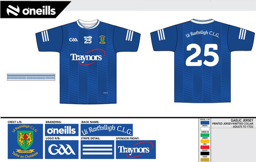 Collegeland O'Rahillys Gaelic Jersey Traynors (Kids)