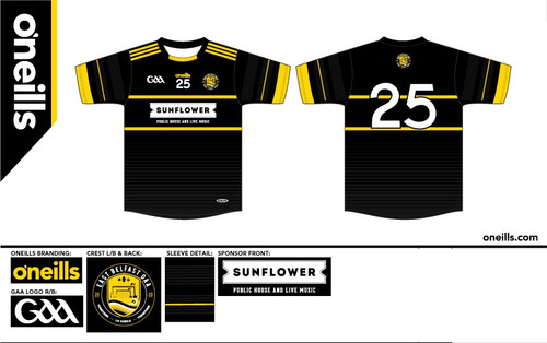 East Belfast GAA Team Jersey Sunflower (Kids)