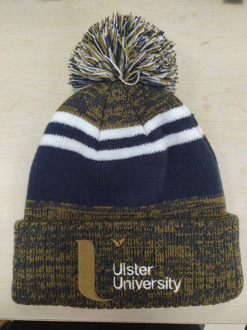 Ulster University Team Sports Rocky Knitted Bobble Hat (Adults)