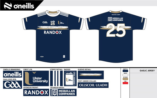 Ulster University Team Sports Team Jersey GAA (Adults)