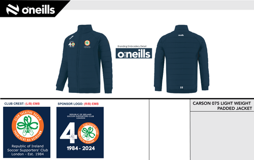 Republic of Ireland Supporters Club Carson Lightweight Padded Jacket (Kids)